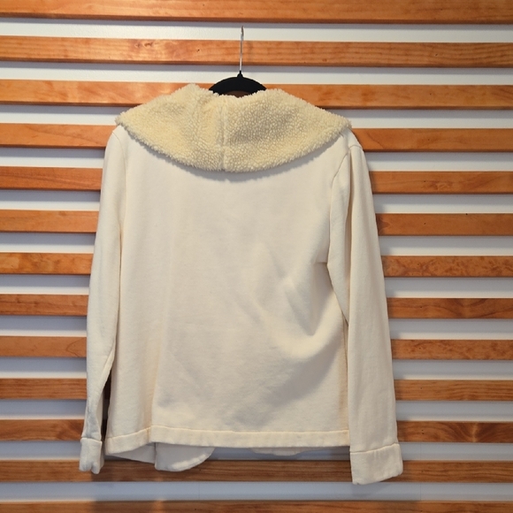 Lauren Ralph Lauren‎ LRL Y2k Sherpa Lined Toggle Jacket Cream XL Cozy Fleece - Picture 3 of 4
